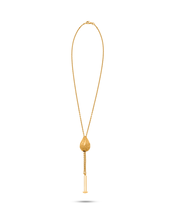 Tesoro Collection 18K Gold Customizable Cardamom Necklace - Nado's Jewellery