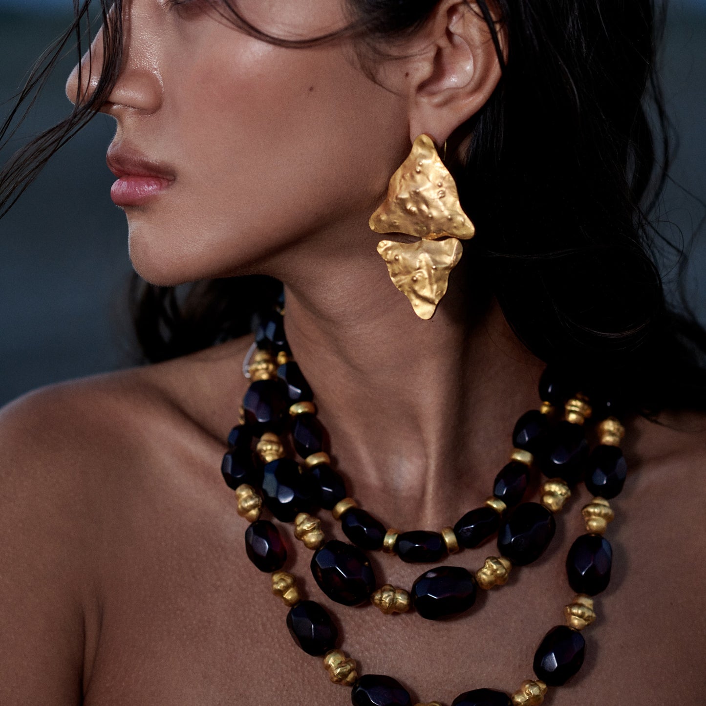Pietre Collection 21K Gold Faturan Necklace Grande - Nado's Jewellery