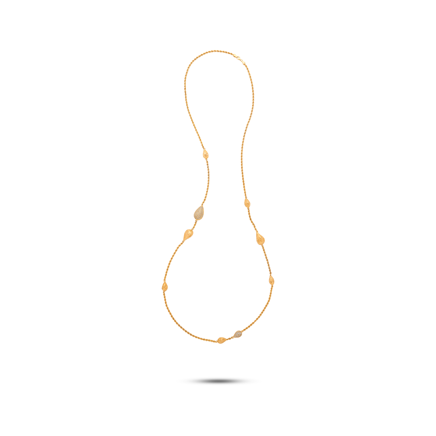 Diamanti Collection 18K Gold Cardamom Sautoir Con Diamanti - Nado's Jewellery