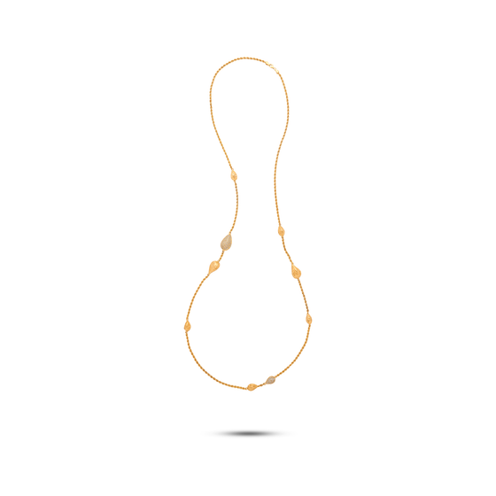 Diamanti Collection 18K Gold Cardamom Sautoir Con Diamanti - Nado's Jewellery