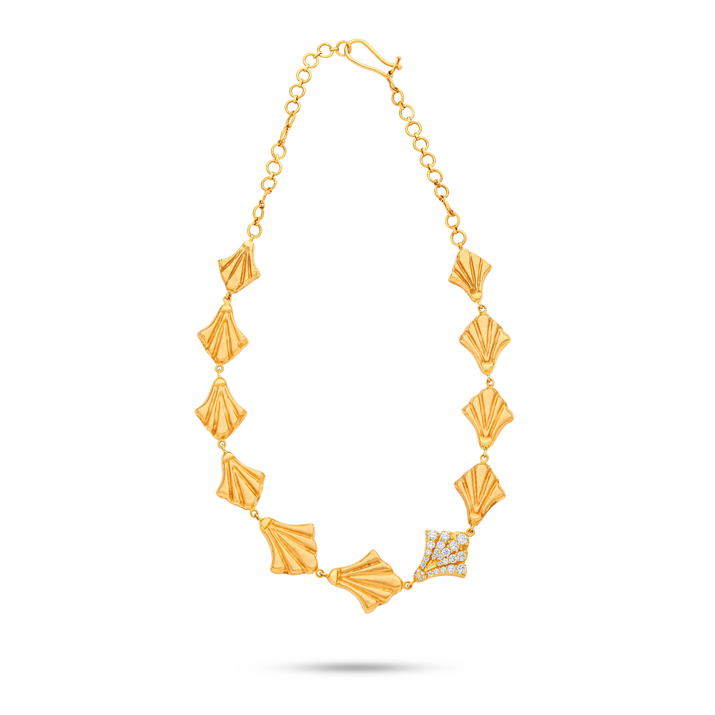 Necklace Lotus With Diamonds - Nado's Jewellery