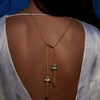 Tesoro Collection 18K Gold Duo Tassle Rope Necklace - Nado's Jewellery