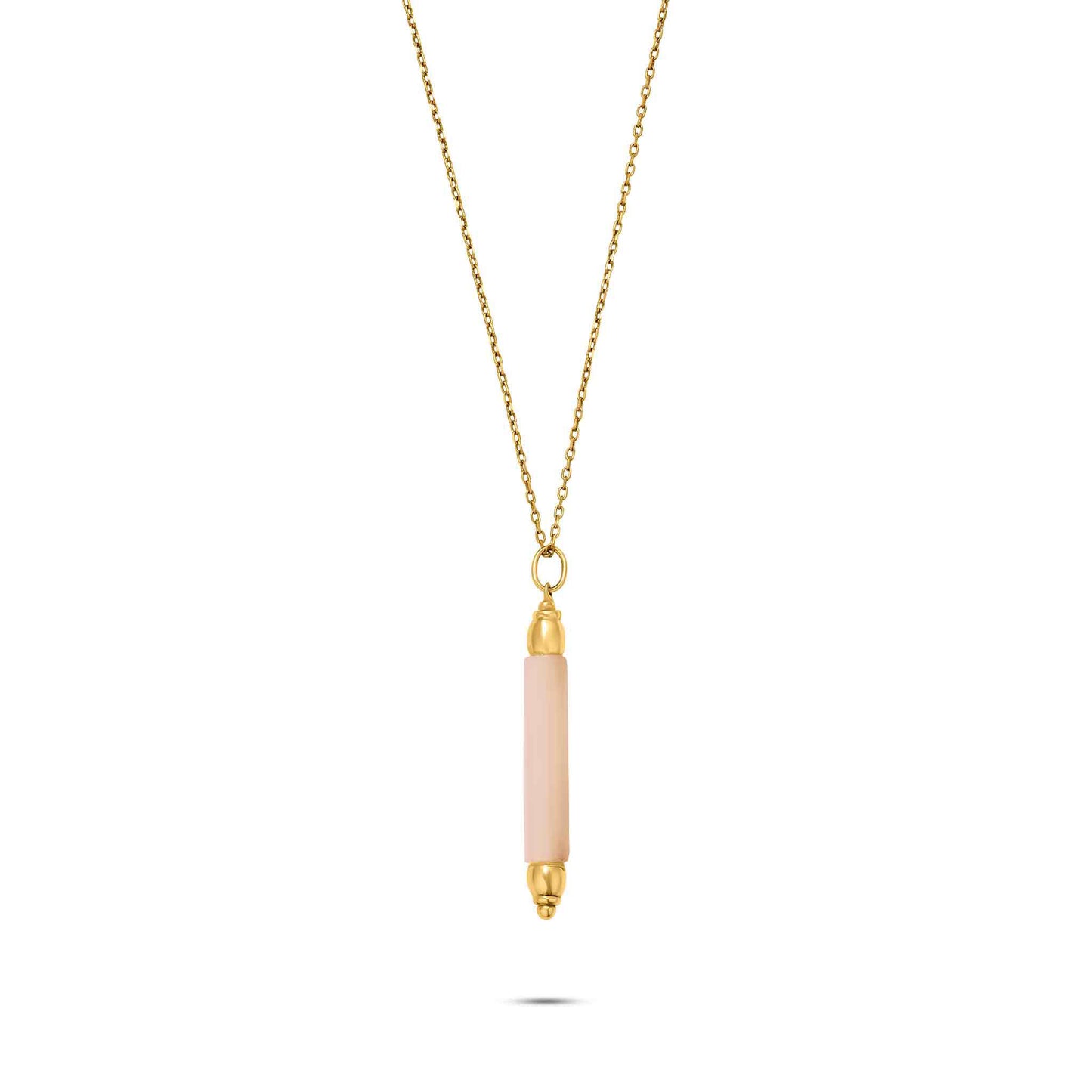 Pietre Collection 18K Gold Vertical Pendant Necklace - Nado's Jewellery