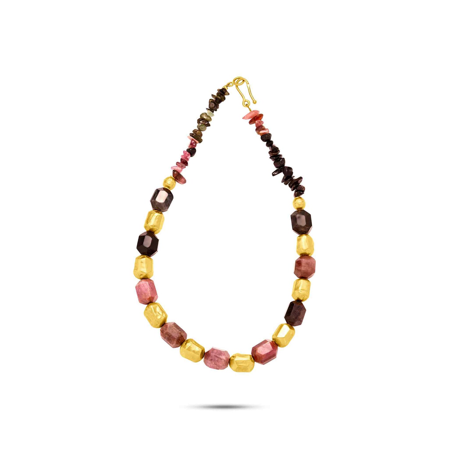 Pietre Collection 21K Gold & Tourmaline Ab Piccola Necklace - Nado's Jewellery