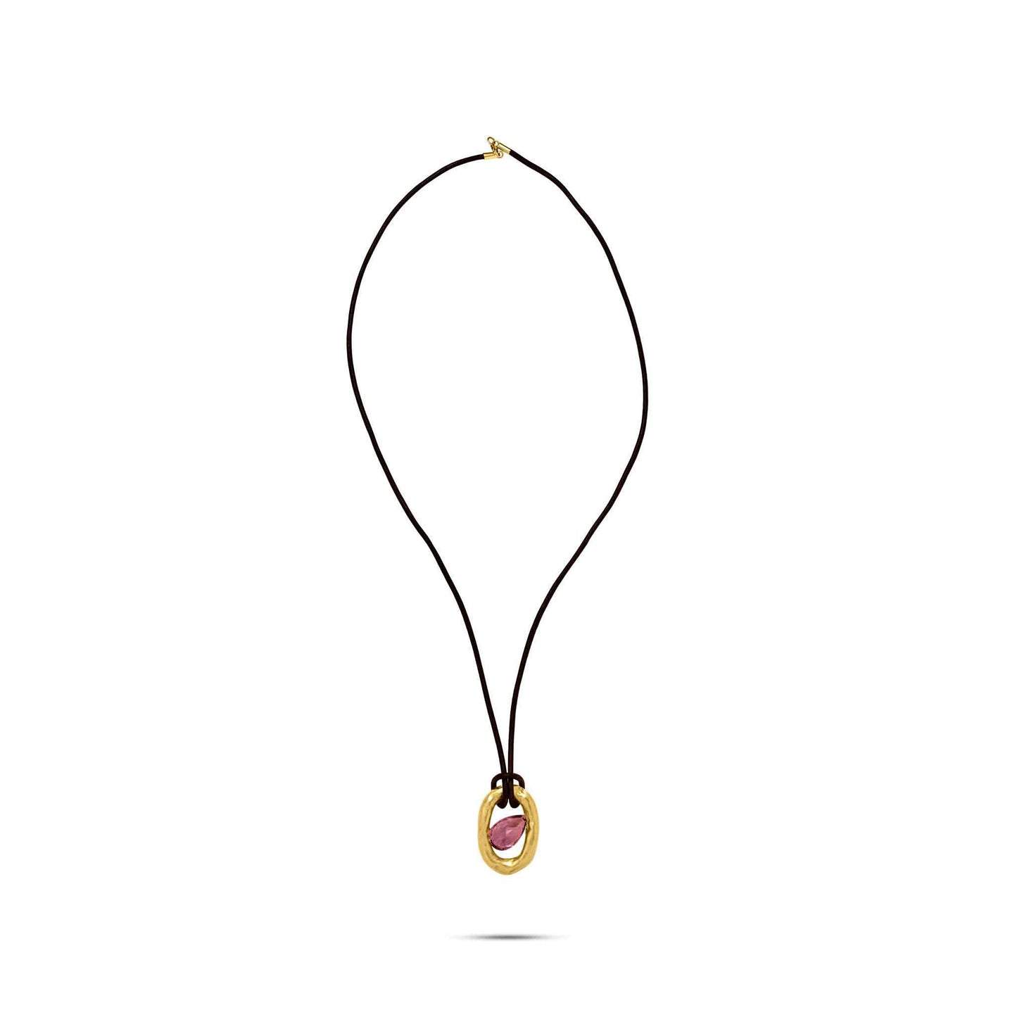 Pietre Collection 21K Gold No-Ma-Do'S Amethyst Medium Link Necklace - Nado's Jewellery