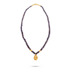 Perle Collection 21K Gold Neckalce With Abundant Coral Beads And Gold Fish Accents - Nado's Jewellery