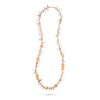 Perle Collection 21K Gold Neckalce With Abundant Coral Beads And Gold Fish Accents - Nado's Jewellery