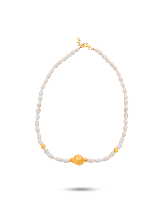 Perle Collection 21K Gold Irregolare Choker - Nado's Jewellery
