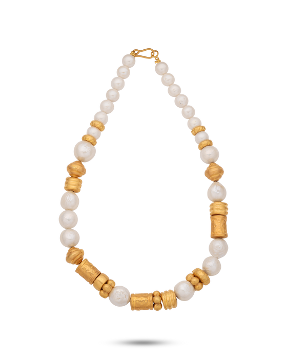 Perle Collection 21K Gold And Pearls Irregolare - Nado's Jewellery