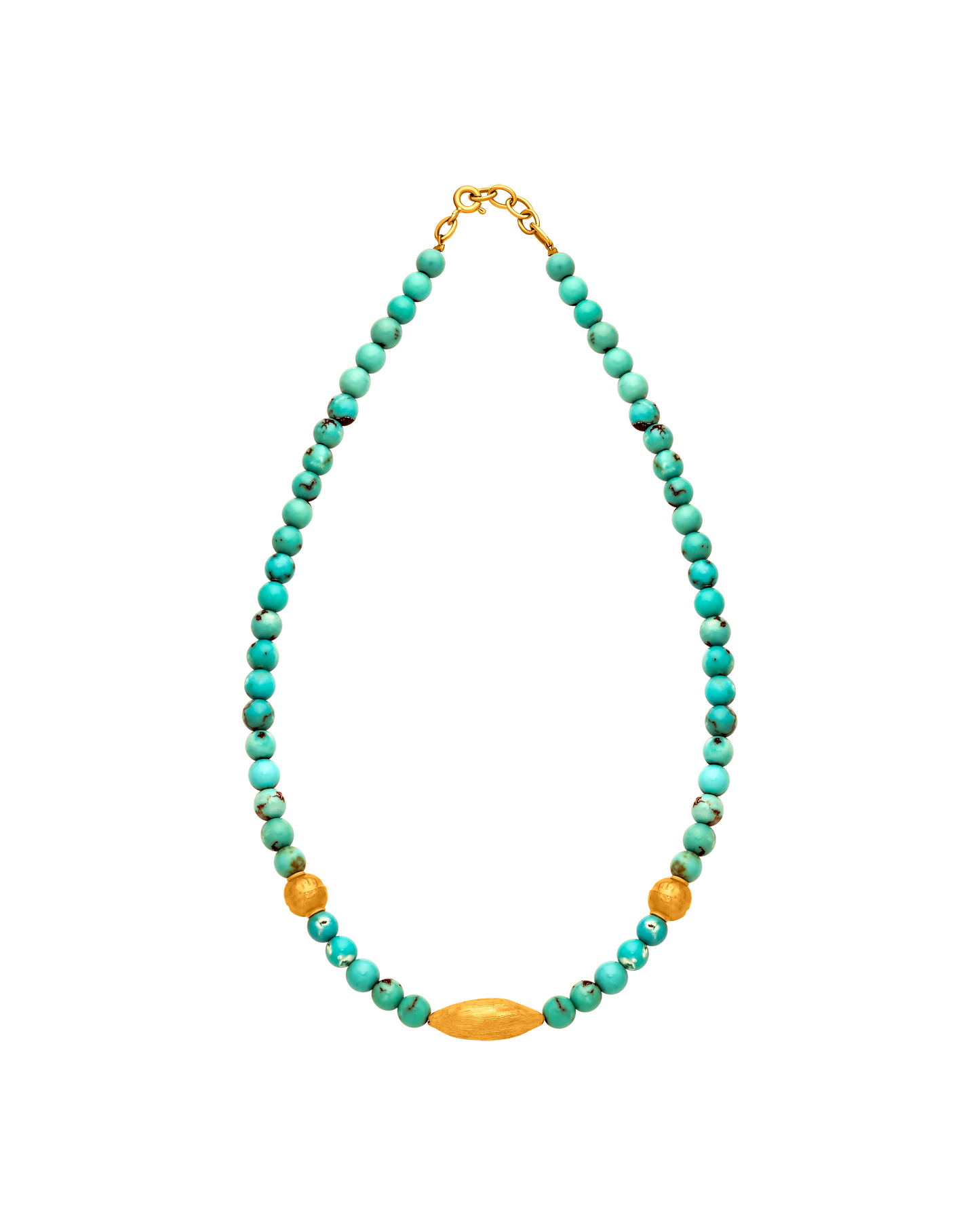 Pietre Collection 21K Gold And Turquoise Cardamom Piccola Choker - Nado's Jewellery