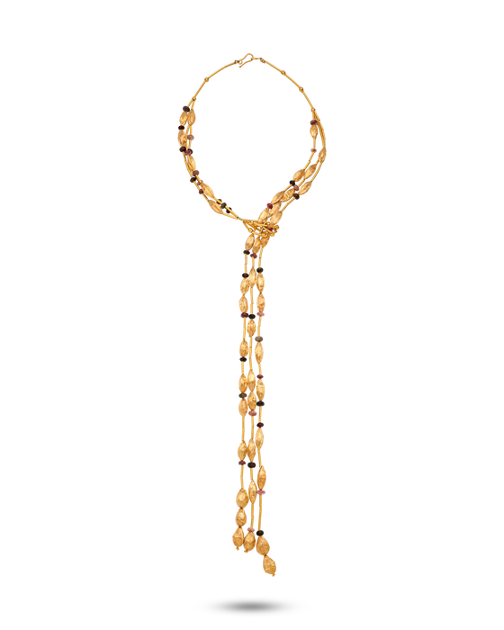 Noccioline Collection  
18K Gold Cardamom Cravate With  Tourmaline Grande - Nado's Jewellery