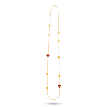  Lotus Collection Golf And Orange Agate Opera Necklace - Nado's Jewellery