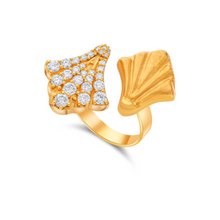  Ring Lotus With Diamonds - Nado's Jewellery