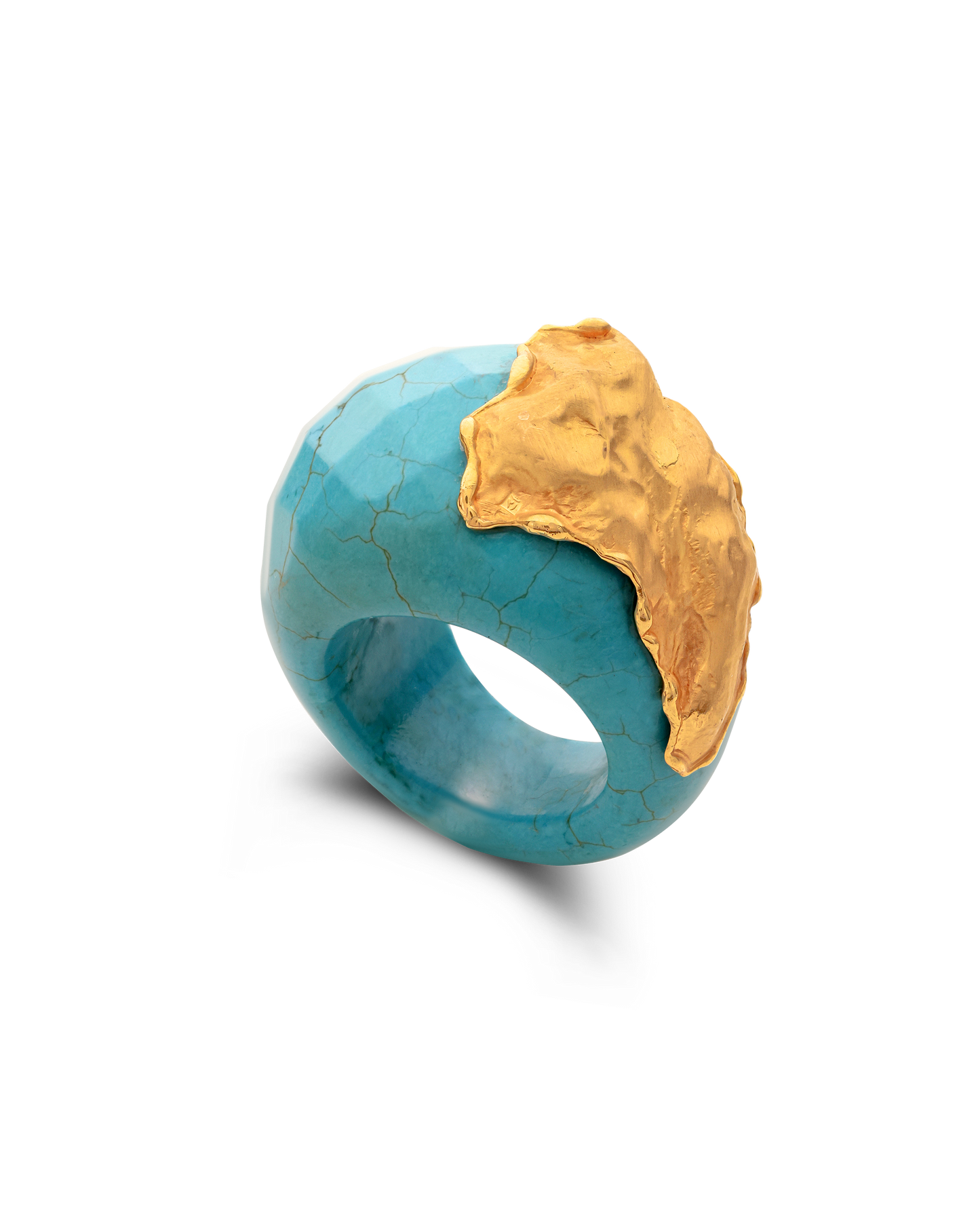 Bordi Collection Turquoise 21K Gold Foil
Effetto 
Brillante - Nado's Jewellery