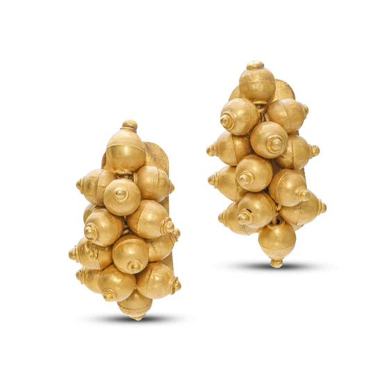 Noccioline Collection 21K Gold Garlic Cloves Inspired Earrings - Nado's Jewellery