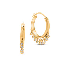  Diamanti Collection 18K Gold Diamonds Fringe Media Earrings - Nado's Jewellery