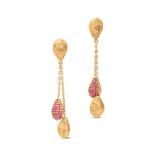  Noccioline Collection 21K Gold & Ruby Cardamom Droplet Earrrings - Nado's Jewellery