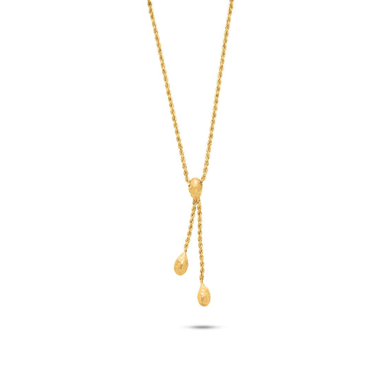 Noccioline Collection 18K Gold 3 Piece Cardamom Necklace Grande - Nado's Jewellery