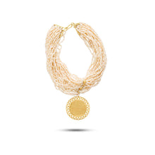  Perle Collection Multi-Strand Pearls & 21K Gold Coin Collier - Nado's Jewellery