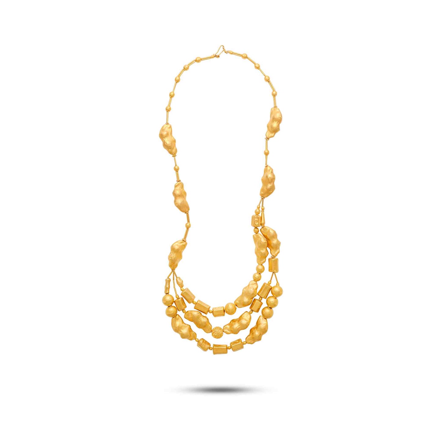 Tesoro Collection 21K Gold Three-Tier Abstract Lariat - Nado's Jewellery