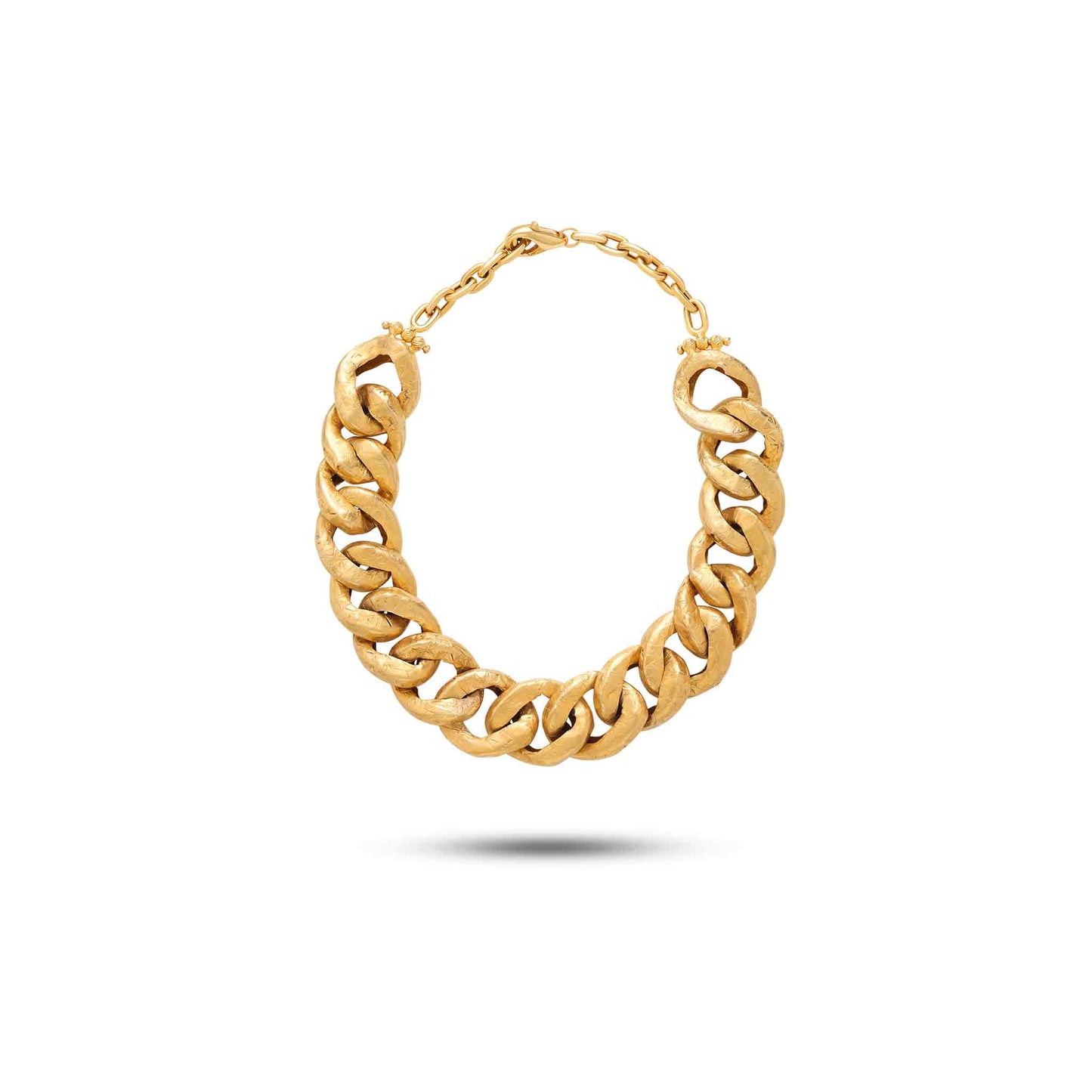 Tesoro Collection 21K Gold Curb Chain Necklace - Nado's Jewellery
