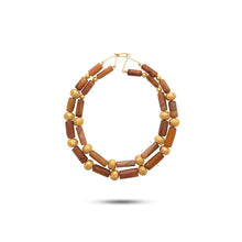  Pietre Collection 21K Gold Amber Two-Tier Collier - Nado's Jewellery