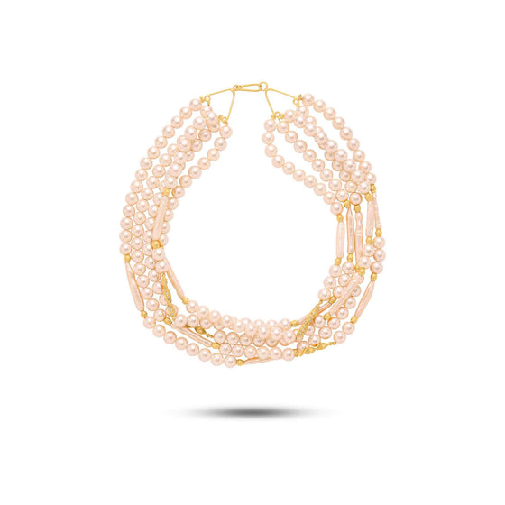 Perle Collection Pearls & 21K Gold Multi-Strand Necklace - Nado's Jewellery