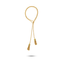  Tesoro Collection 18K Gold Duo Tassle Rope Necklace - Nado's Jewellery