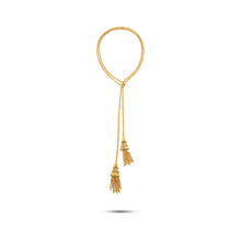  Tesoro Collection 18K Gold Lariat Tassle Rope Necklace - Nado's Jewellery