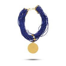 Pietre Collection 21K Gold Coin Multi-Strand Lapis Collier - Nado's Jewellery